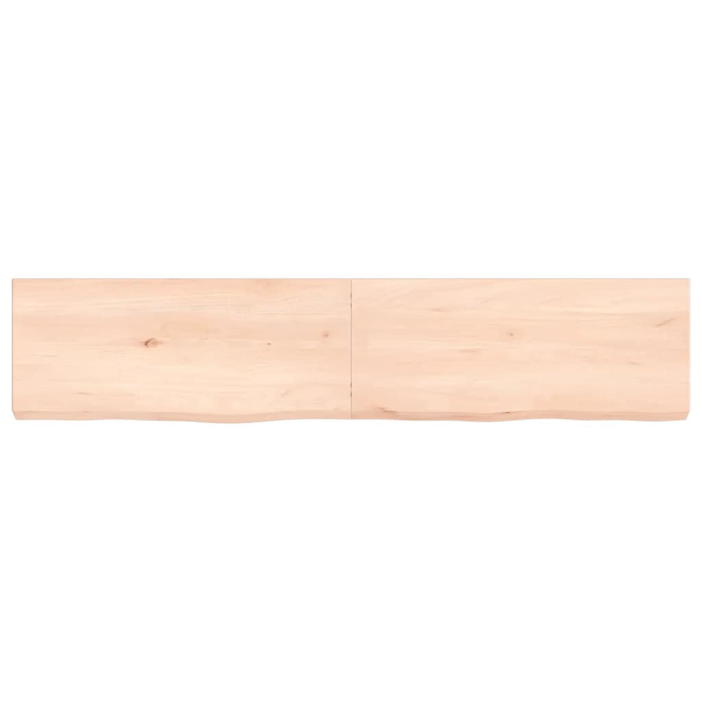 vidaXL Poliță de perete, 140x30x6 cm, lemn masiv de stejar netratat
