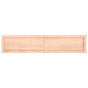 vidaXL Wandregal 140x30x(2-6) cm Massivholz Eiche Unbehandelt