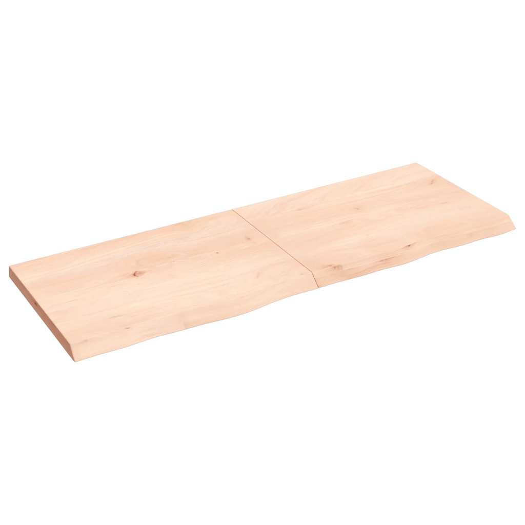 vidaXL Wandregal 140x50x(2-4) cm Massivholz Eiche Unbehandelt