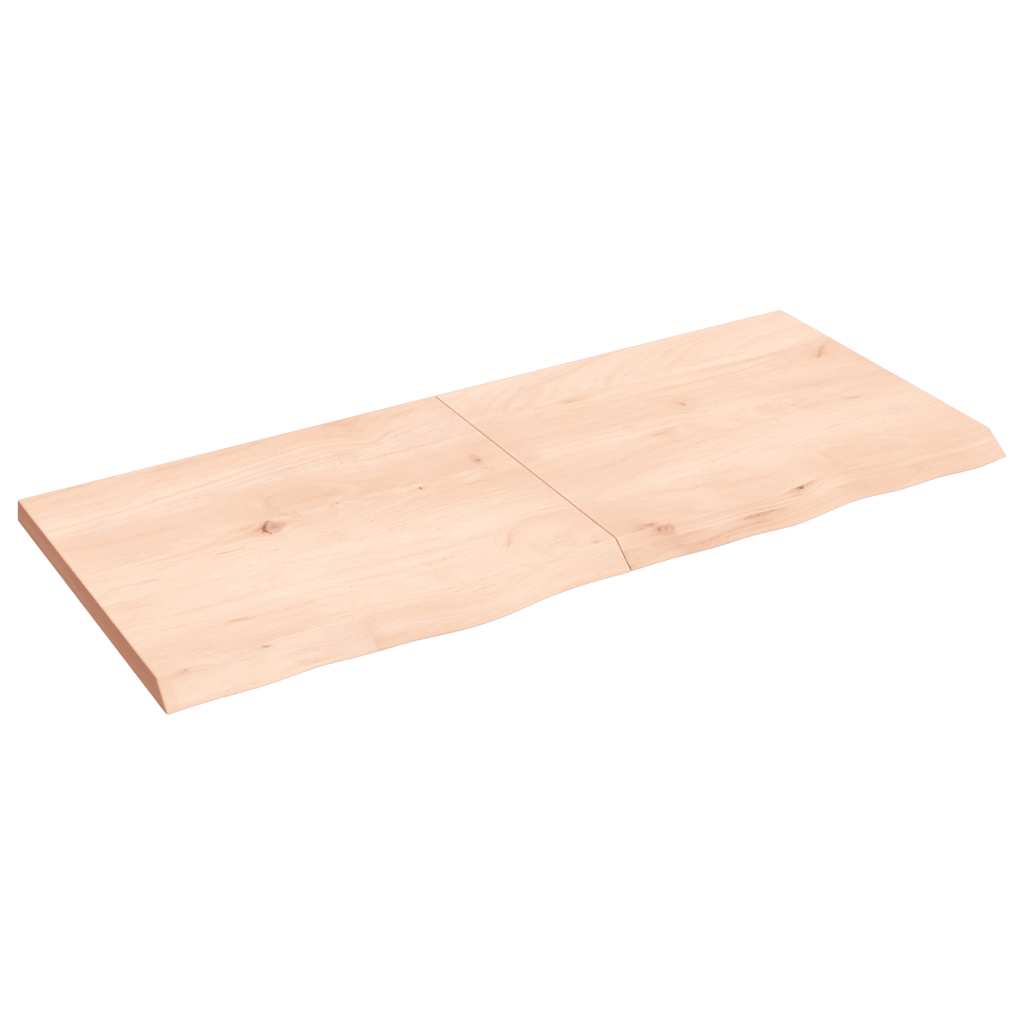 vidaXL Wandregal 140x60x(2-4) cm Massivholz Eiche Unbehandelt