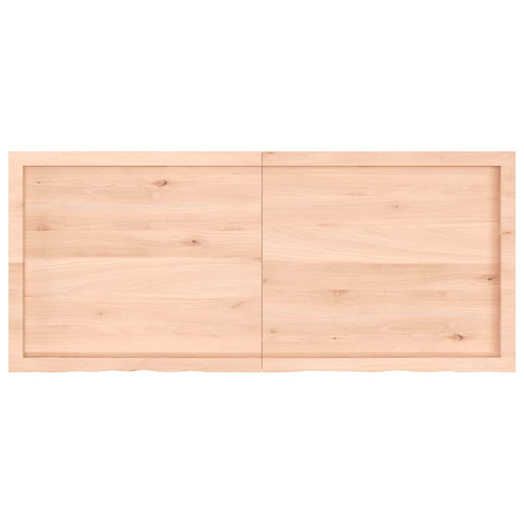 Thumbnail - vidaXL Wandregal 140x60x(2-4) cm Massivholz Eiche Unbehandelt