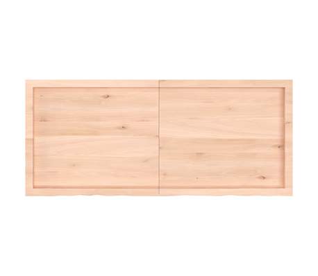 vidaXL &Eacute;tag&egrave;re murale 140x60x(2-6) cm bois de ch&ecirc;ne massif non trait&eacute;
