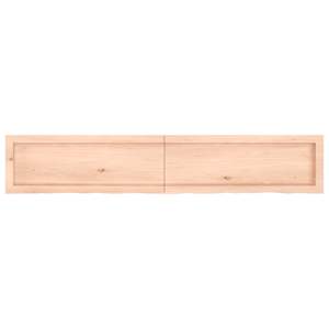 vidaXL Poliță de perete, 160x30x(2-6)cm, lemn masiv de stejar netratat