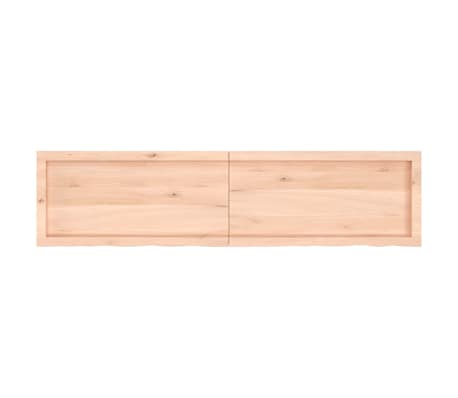 vidaXL Poliță de perete, 160x40x(2-6)cm, lemn masiv de stejar netratat