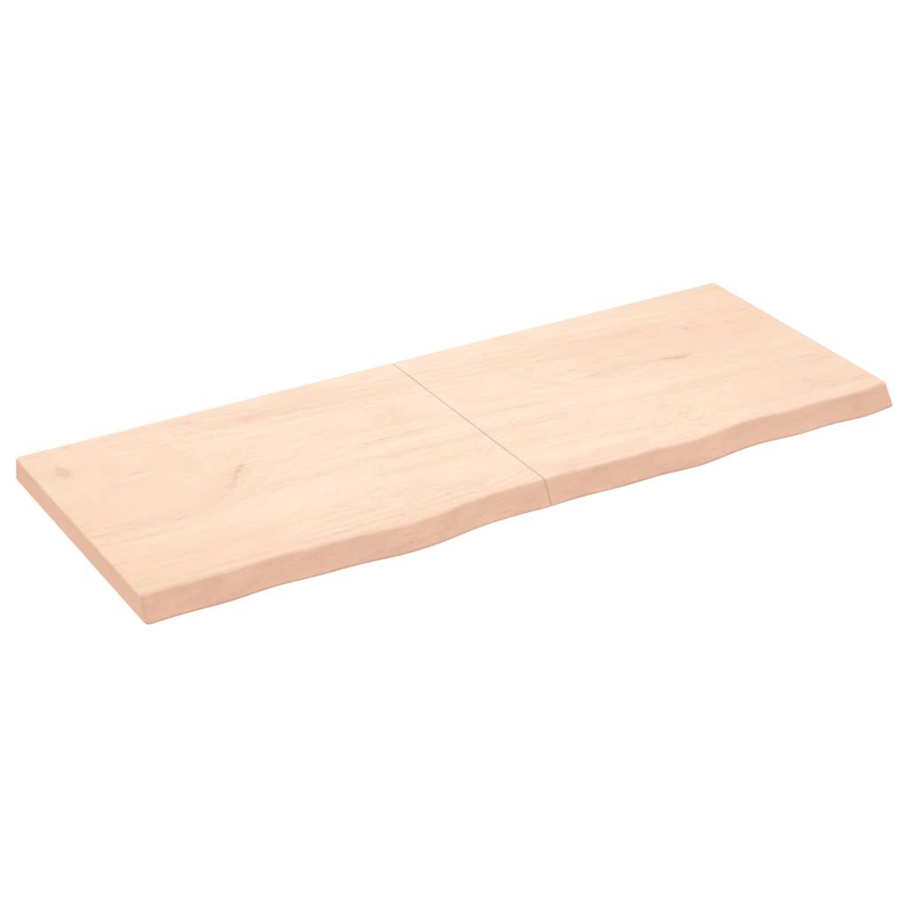 vidaXL Poliță de perete, 160x60x(2-6)cm, lemn masiv de stejar netratat