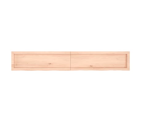 vidaXL &Eacute;tag&egrave;re murale 180x30x(2-4) cm bois de ch&ecirc;ne massif non trait&eacute;