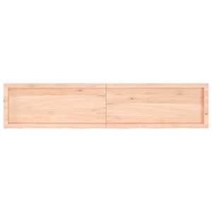 vidaXL Poliță de perete, 180x40x(2-4)cm, lemn masiv de stejar netratat