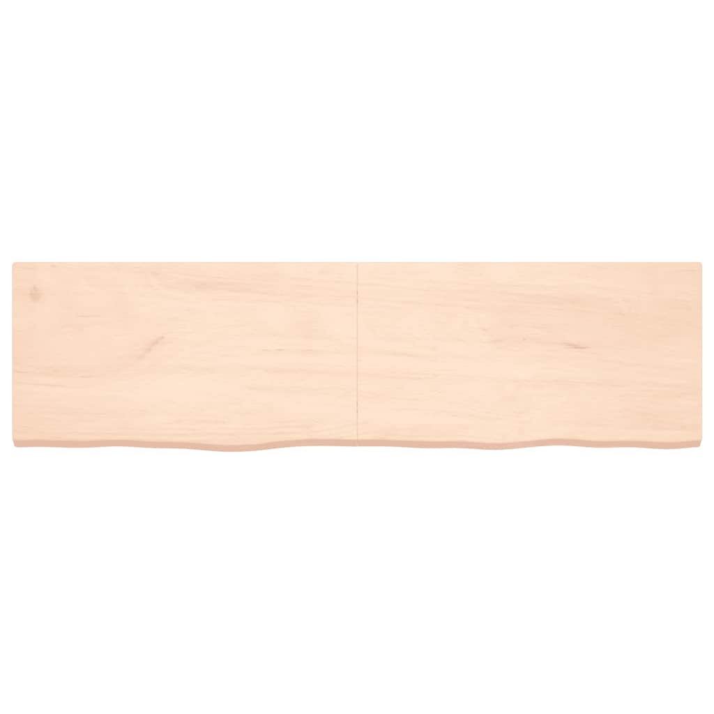 vidaXL Wandschap 180x50x(2-4) cm onbehandeld massief eikenhout afbeelding