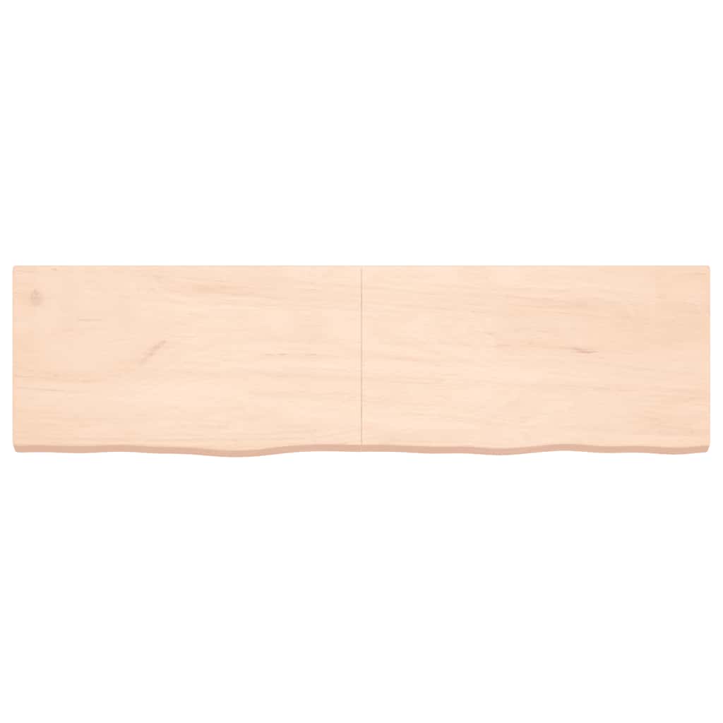 vidaXL kezeletlen tömör tölgyfa fali polc 180x50x(2-6) cm