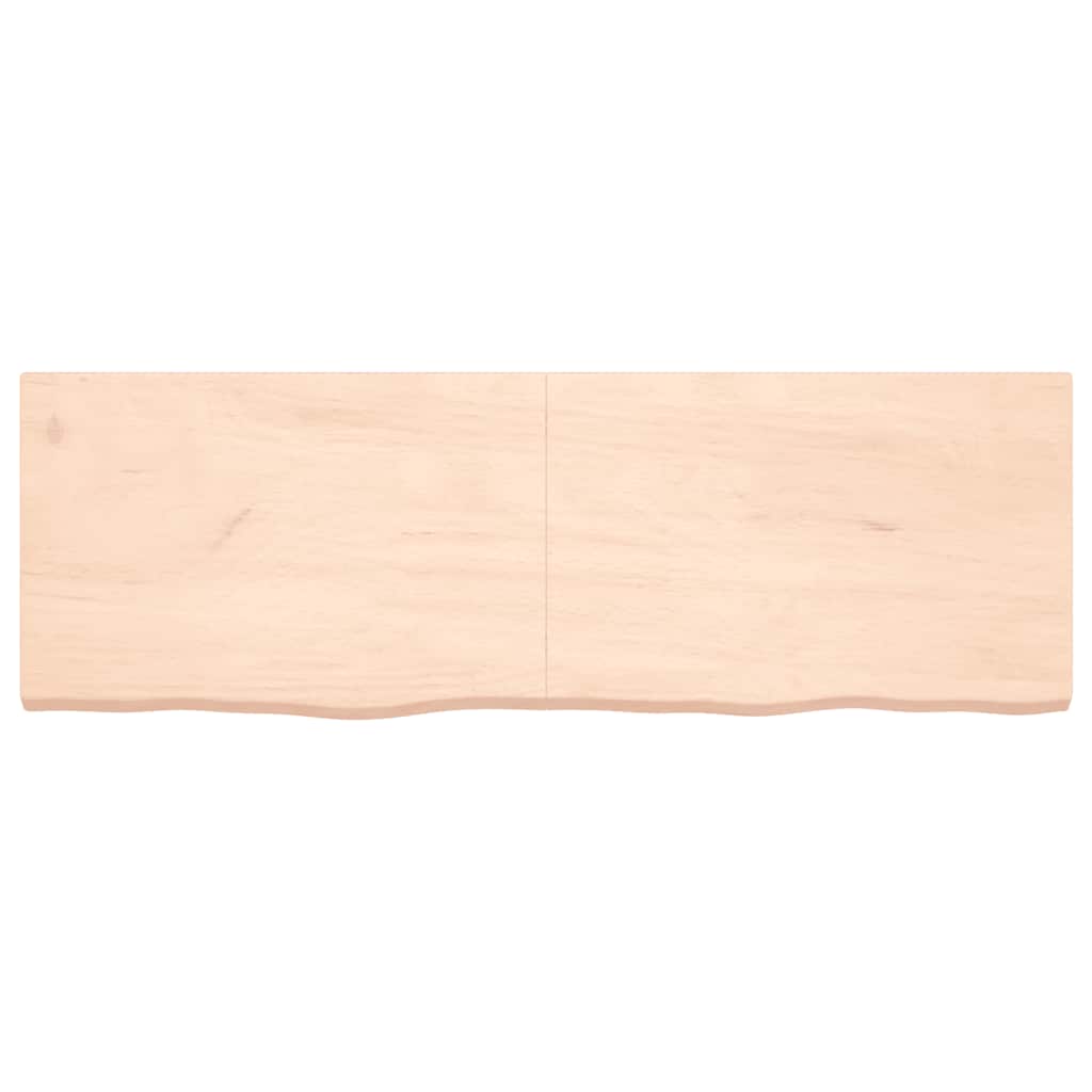 vidaXL Poliță de perete, 180x60x(2-6)cm, lemn masiv de stejar netratat