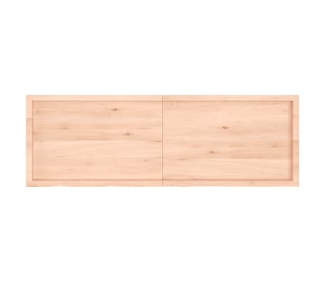 vidaXL Wandschap 180x60x(2-6) cm onbehandeld massief eikenhout