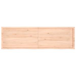 vidaXL Poliță de perete, 200x60x(2-6)cm, lemn masiv de stejar netratat