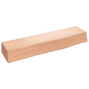 Nástěnná police světle hnědá 40x10x6 cm ošetřený masivní dub - obrázek 2