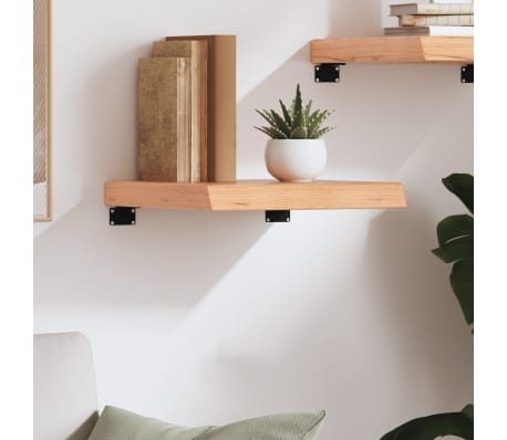 vidaXL Wall Shelf Light Brown 40x40x(2-6) cm Treated Solid Wood Oak