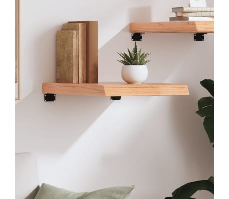 vidaXL Raft de perete maro deschis 40x50x(2-6) cm lemn stejar tratat