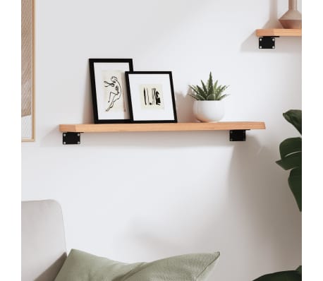 vidaXL Zidna polica svjetlosmeđa 60 x 10 x 2 cm od obrađene hrastovine