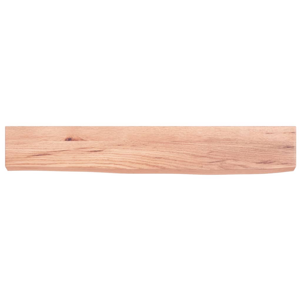 Mensola Libreria Muro,Ripiano a Parete 80x10x6 cm Legno Massello Rovere Non  Trattato -46634