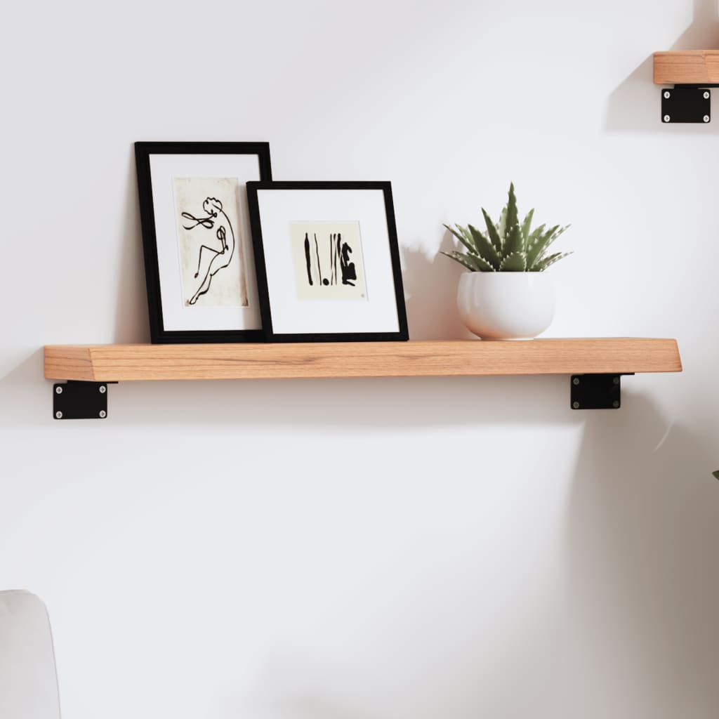 vidaXL Wandregal Hellbraun 60x10x4 cm Massivholz Eiche Behandelt
