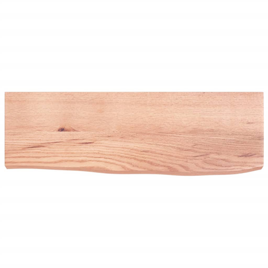 vidaXL Wandschap 60x20x4 cm behandeld massief eikenhout lichtbruin, foto 4