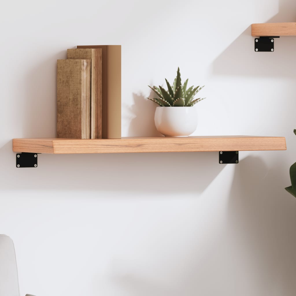 vidaXL Wandregal Hellbraun 60x20x4 cm Massivholz Eiche Behandelt
