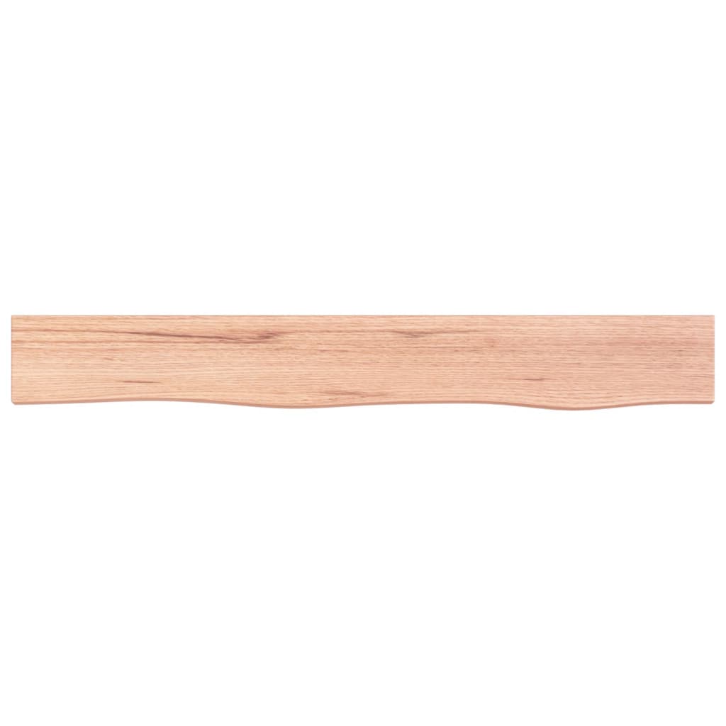 vidaXL Seinähylly vaaleanruskea 80x10x6 cm käsitelty täystammi