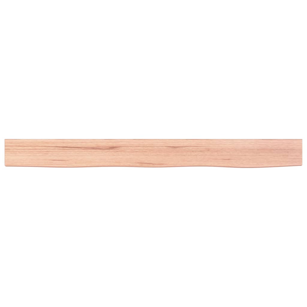 vidaXL Wandschap 100x10x2 cm behandeld massief eikenhout lichtbruin, foto 4