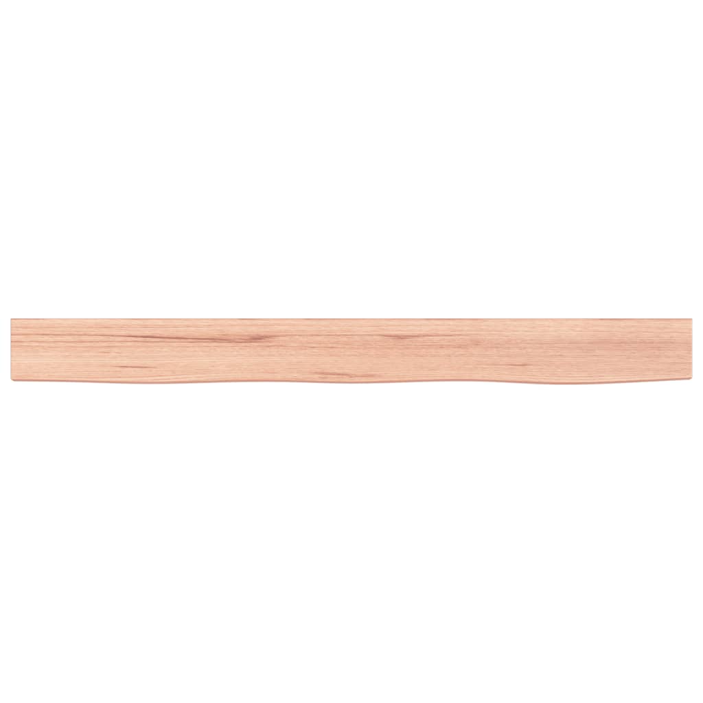 vidaXL Wandschap 100x10x4 cm behandeld massief eikenhout lichtbruin, foto 4