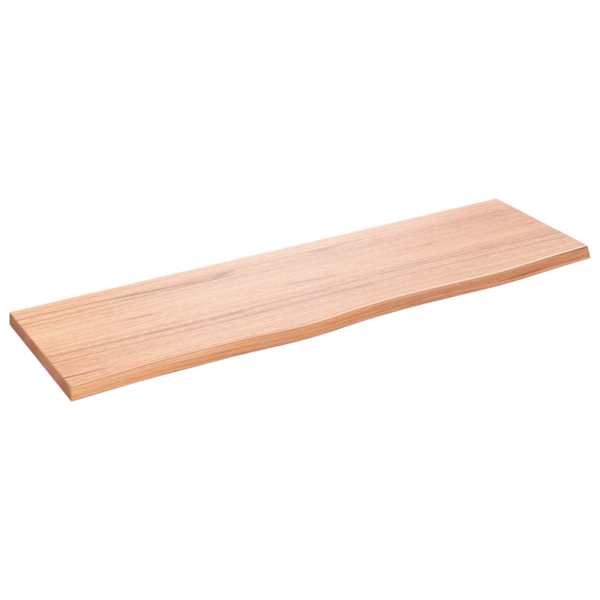 vidaXL seinariiul, helepruun, 100 x 30 x 2 cm, t&ouml;&ouml;deldud tammepuit