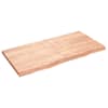 vidaXL seinariiul, helepruun, 120 x 60 x (2-4) cm, t&ouml;&ouml;deldud tammepuit