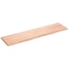 vidaXL seinariiul, helepruun, 160 x 40 x (2-4) cm, t&ouml;&ouml;deldud tammepuit