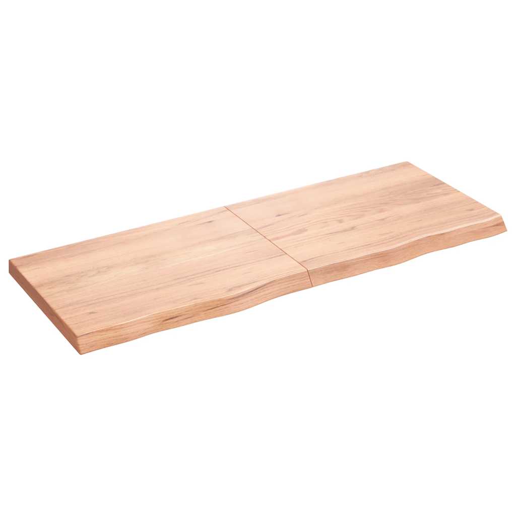 vidaXL Raft de perete maro deschis 160x60x(2-6) cm lemn stejar tratat