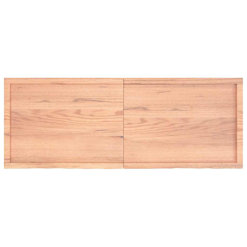 Thumbnail - vidaXL Wandregal Hellbraun 160x60x(2-6) cm Massivholz Eiche Behandelt