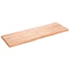 vidaXL seinariiul, helepruun, 180 x 60 x (2-6) cm, t&ouml;&ouml;deldud tammepuit