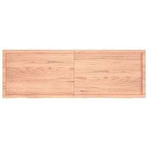 Nástěnná police hnědá 180x60x(2-6)cm ošetřený masivní dub - obrázek 2