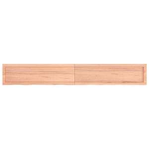 vidaXL Raft de perete maro deschis 200x30x(2-6) cm lemn stejar tratat