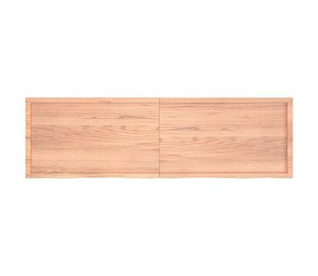 vidaXL &Eacute;tag&egrave;re murale marron clair bois ch&ecirc;ne massif trait&eacute;