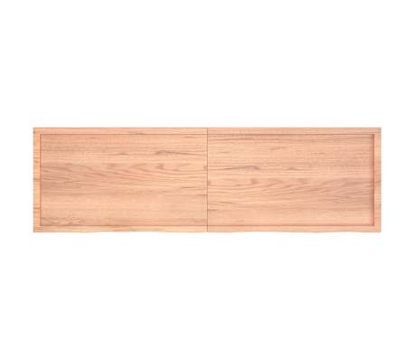 vidaXL Estante pared madera roble tratada marr&oacute;n claro 200x60x(2-6) cm
