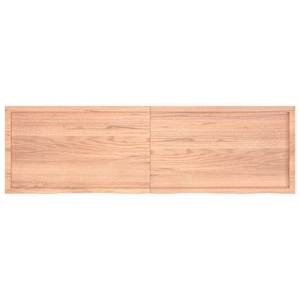vidaXL Estante pared madera roble tratada marr&oacute;n claro 200x60x(2-6) cm