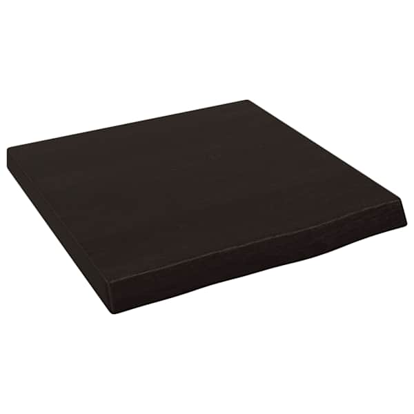 vidaXL seinariiul, tumepruun, 40x40x(2-4) cm, t&ouml;&ouml;deldud tammepuit