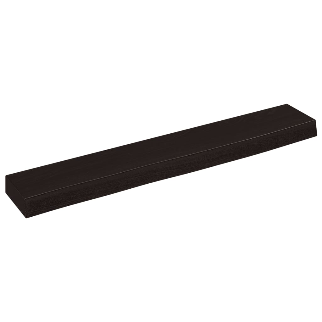 vidaXL Nástěnná police tmavě hnědá 60x10x4 cm ošetřený masivní dub