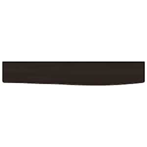 Nástěnná police tmavě hnědá 60x10x4 cm ošetřený masivní dub - obrázek 4