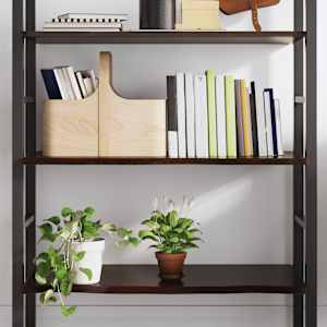 Stenska polica temno rjava 80x60x2 cm trdna hrastovina