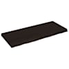 vidaXL seinariiul, tumepruun, 120x50x(2-6) cm, t&ouml;&ouml;deldud tammepuit