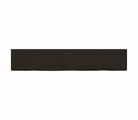 vidaXL Ράφι Τοίχου Σκούρο Καφέ 160x30x(2-4) εκ. Επεξ. Μασίφ Ξύλο Δρυός