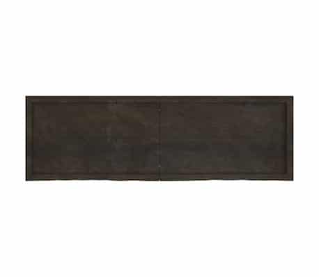 vidaXL &Eacute;tag&egrave;re murale marron fonc&eacute; bois ch&ecirc;ne massif trait&eacute;