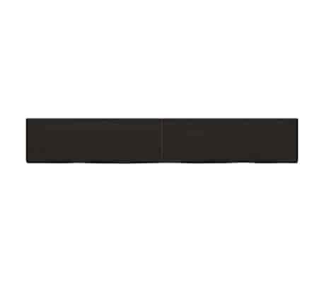 vidaXL Ράφι Τοίχου Σκούρο Καφέ 180x30x(2-6) εκ. Επεξ. Μασίφ Ξύλο Δρυός