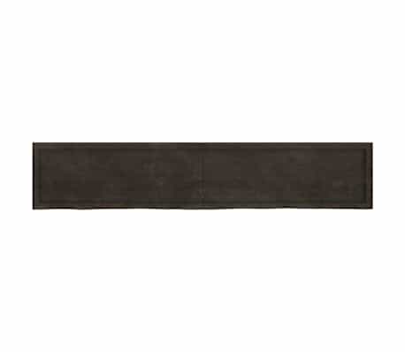 vidaXL Wall Shelf Dark Brown 200x40x(2-4) cm Treated Solid Wood Oak