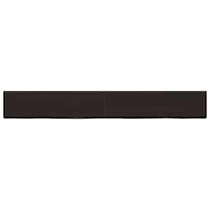 vidaXL Ράφι Τοίχου Σκούρο Καφέ 220x30x(2-4)εκ. Επεξ. Μασίφ Ξύλο Δρυός
