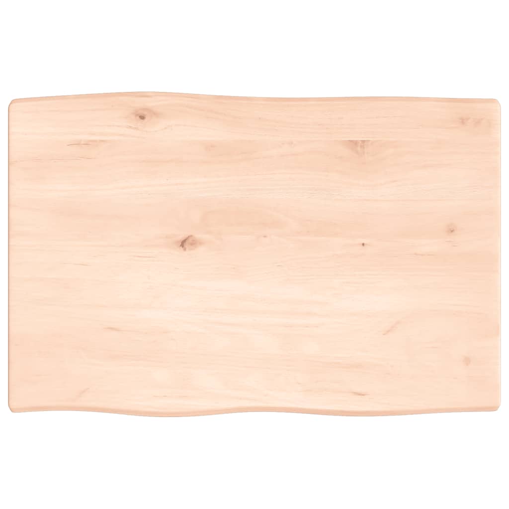 Stolní deska 60 x 40 x 2 cm neošetřené masivní dubové dřevo