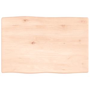 Stolní deska 60 x 40 x 2 cm neošetřený masivní dub živá hrana - obrázek 2